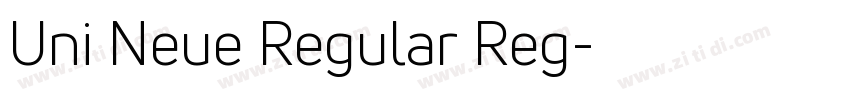 Uni Neue Regular Reg字体转换